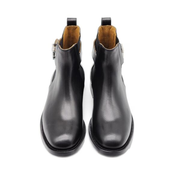 Burberry Luke TB Monogram Buckle Leather Chelsea Boot in Black 41.5 8.5US $1050 - Picture 4 of 10